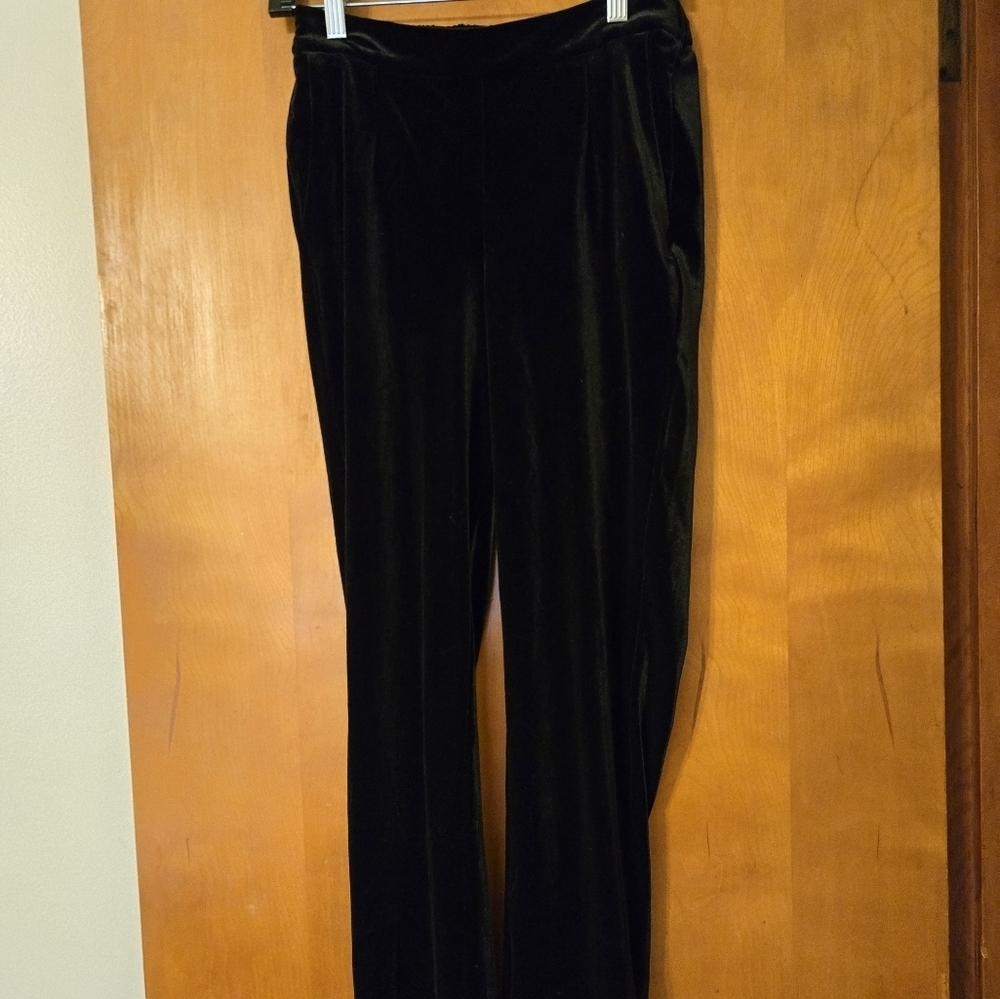 Draper James RSVP Black Velvet Pull On Pants Size S